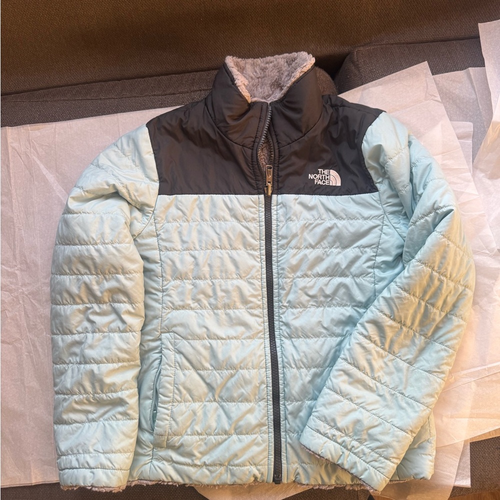The North Face Sky Blue and Black  Jacket